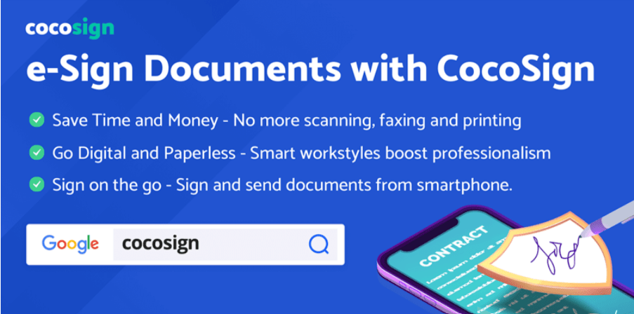 CocoSign to Digitize the Manual Work