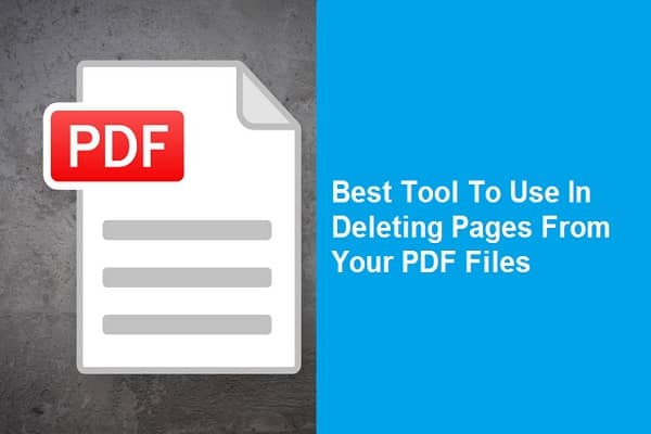 The Best Tool To Use In Deleting Pages From Your PDF Files