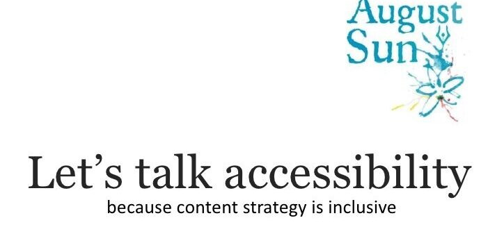 Let's Talk About Accessibility