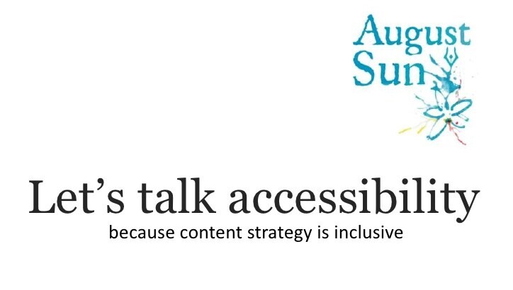 Let’s Talk About Accessibility